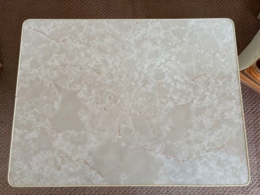 昭和レトロ◼️ミッドセンチュリー 未使用ソファセット 1970年オレンジストライプ