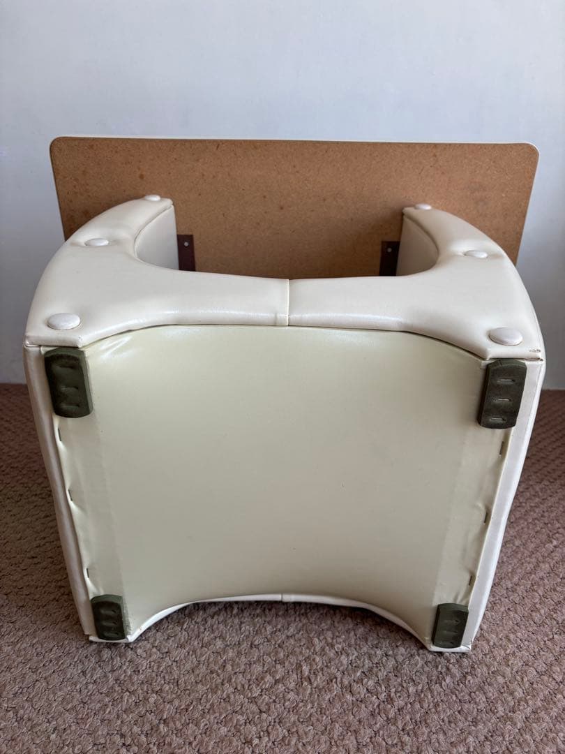 昭和レトロ◼️ミッドセンチュリー 未使用ソファセット 1970年オレンジストライプ