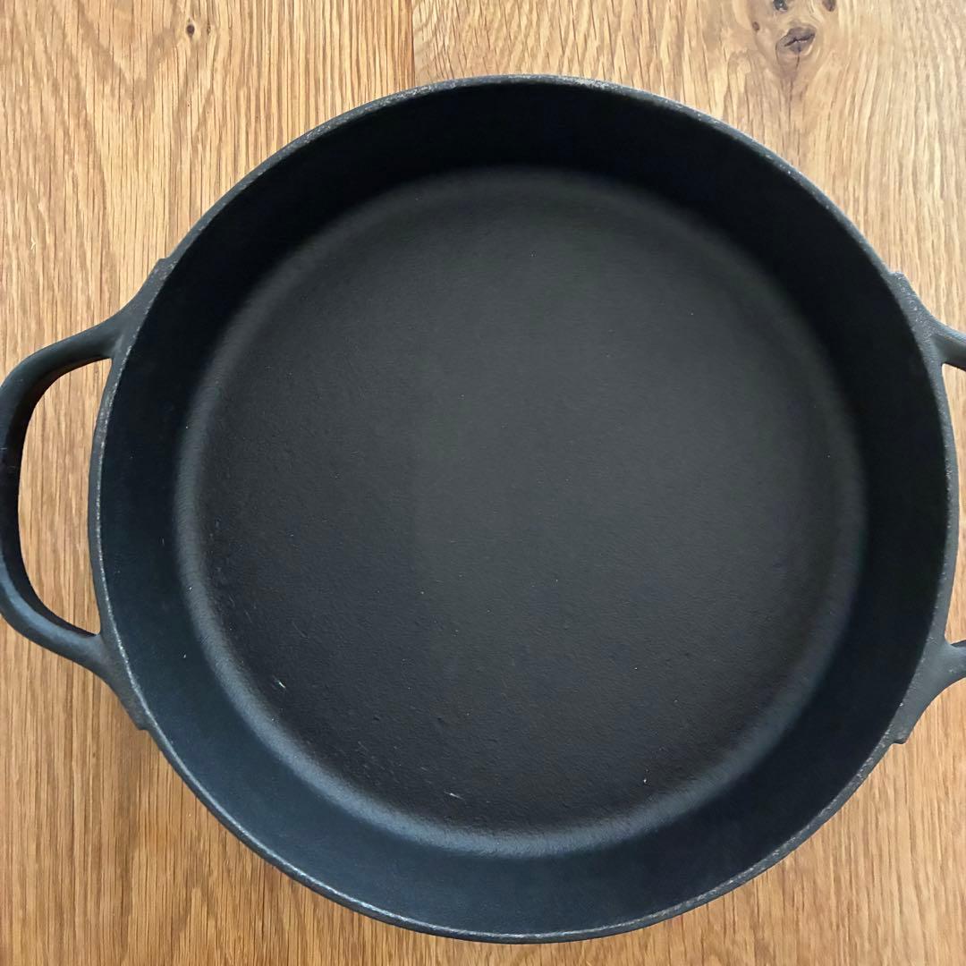 OIGEN　南部鉄器　クックトップ　丸浅型　CT-6　24cm　鉄鍋