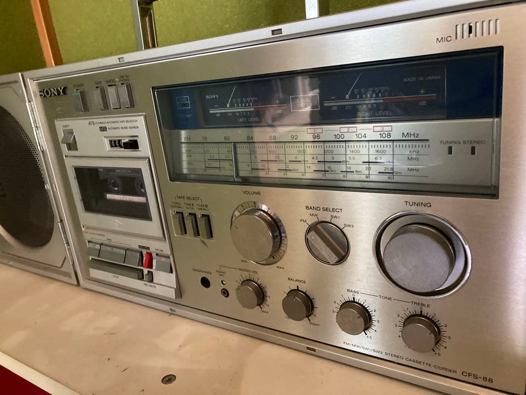 ★本日限定★昭和レトロ★ SONY CFS-88 ラジカセ
