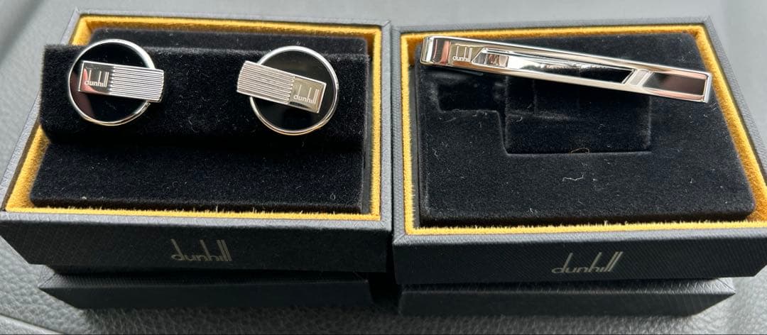 dunhill ネクタイピンとカフスセット