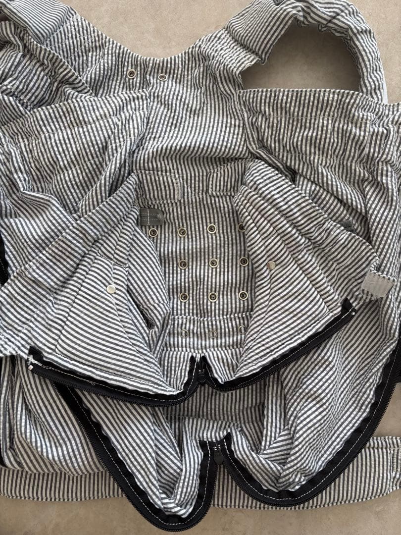 ウィーゴツイン　双子用　ストライプ　抱っこ紐・おんぶ紐