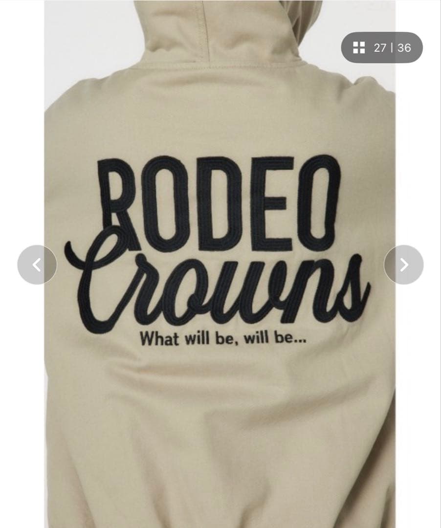 [新品]RODEO CROWNS WIDE BOWL ワークフーディーブルゾン