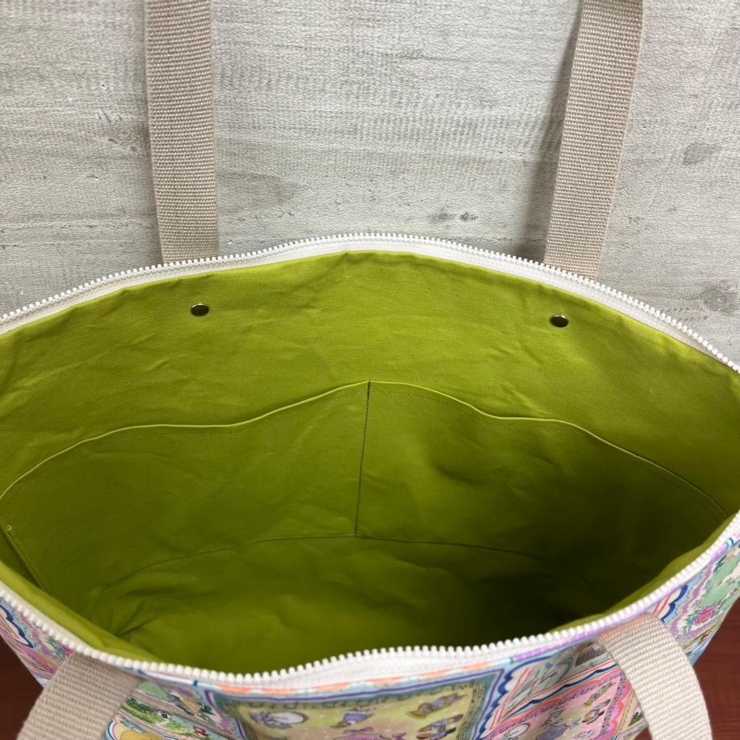 yukiemonハンドメイド　新作セミオーダー　ビッグトート＆巾着バック②