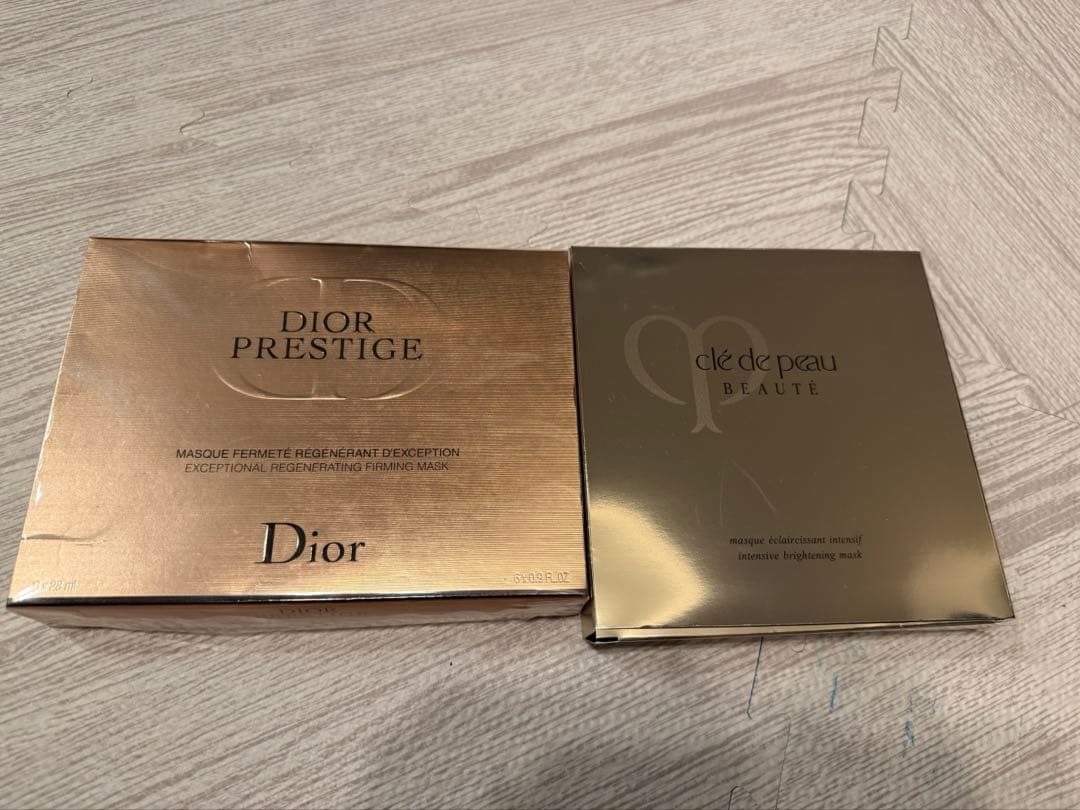 Diorプレステージマスク、クレドポーボーテ美白マスク