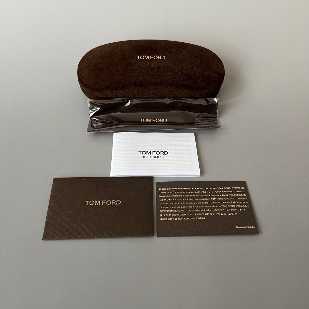 トムフォード メガネ ウェリントン ブラック ゴールド 黒 かっこいい 大きめ