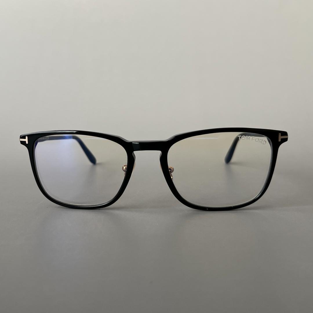 トムフォード メガネ ウェリントン ブラック ゴールド 黒 かっこいい 大きめ