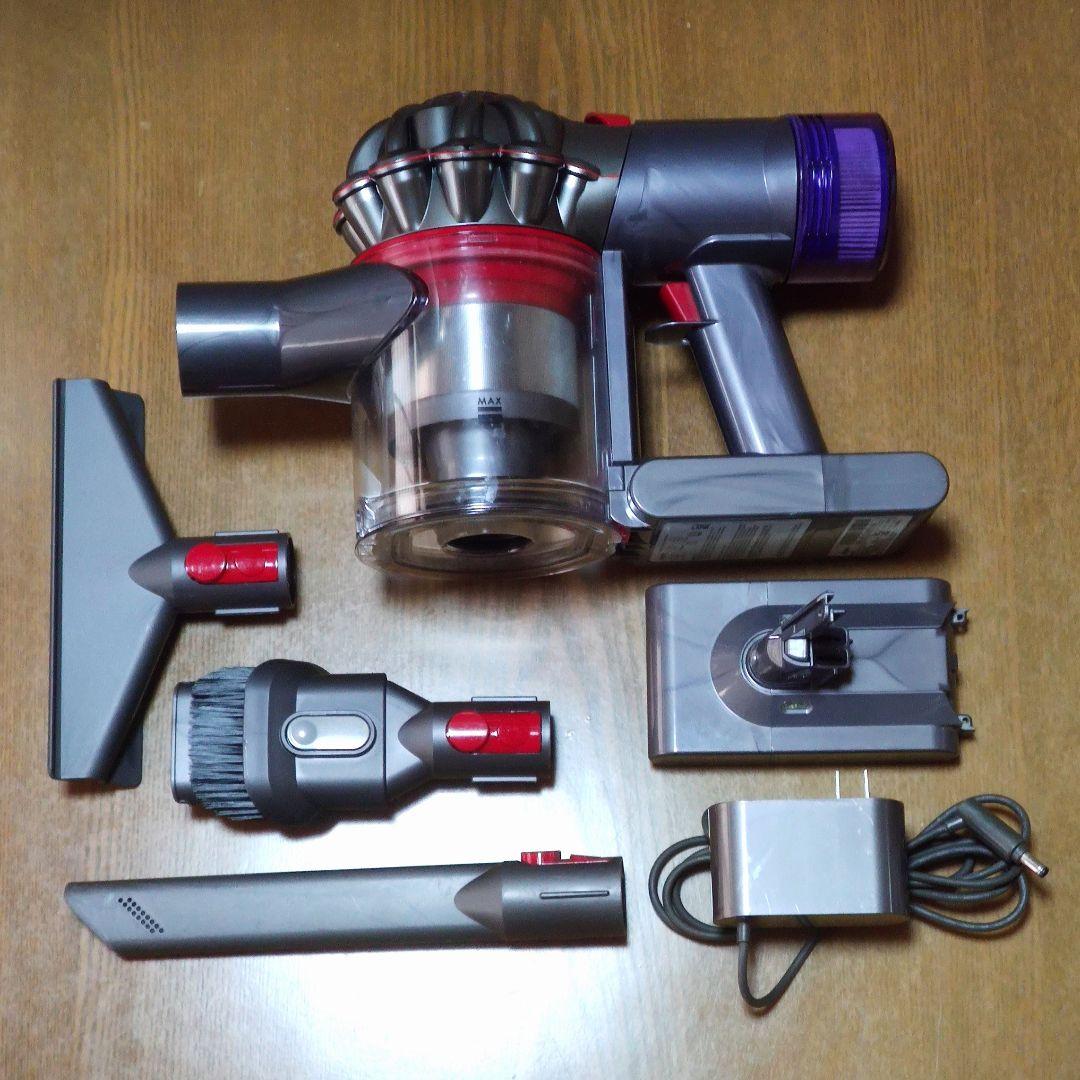 ダイソンV8 SV10K掃除機 完全分解清掃済み動作品 純正バッテリー２つセット