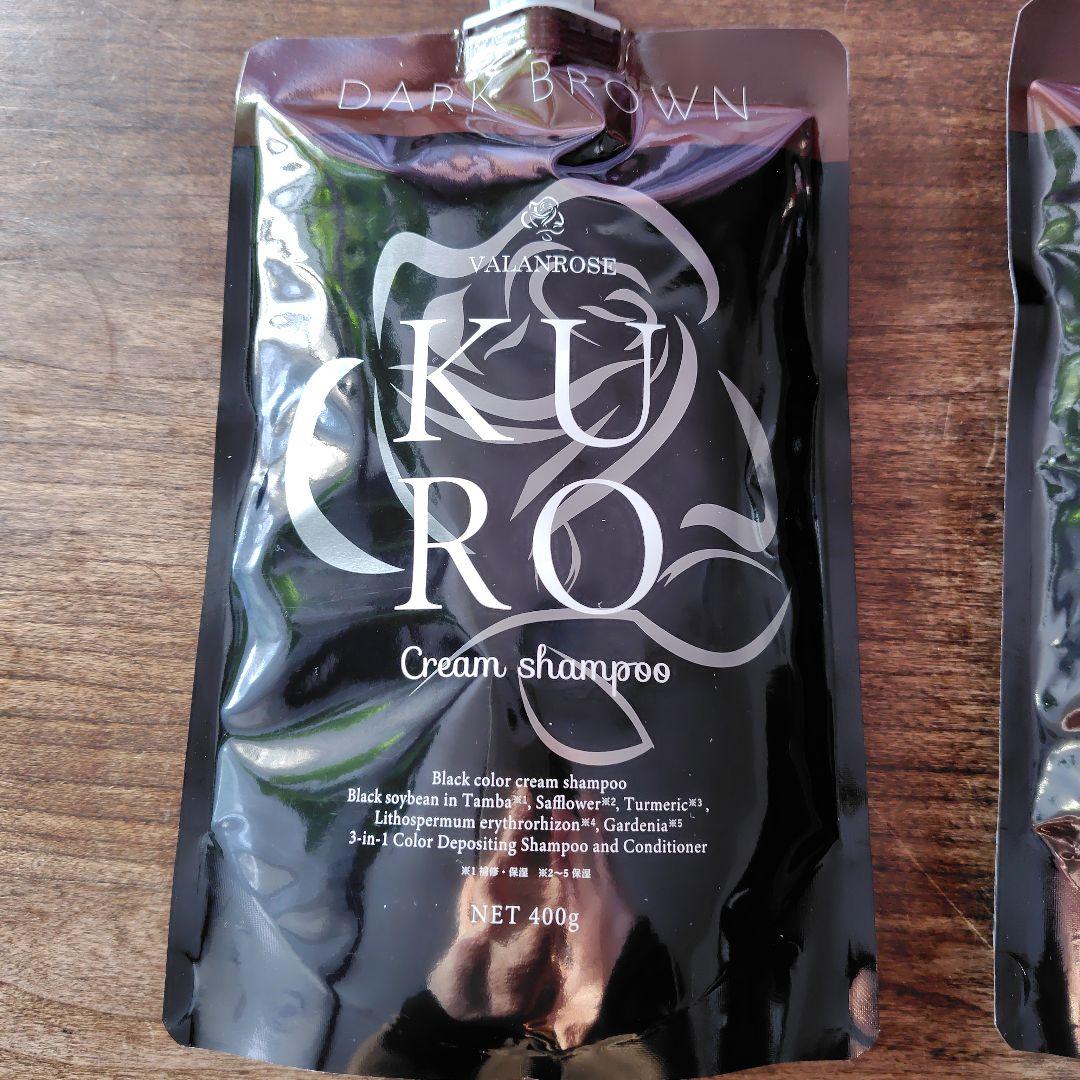 いちご　バランスローズ KUROクリームシャンプー(ダークブラウン)2P