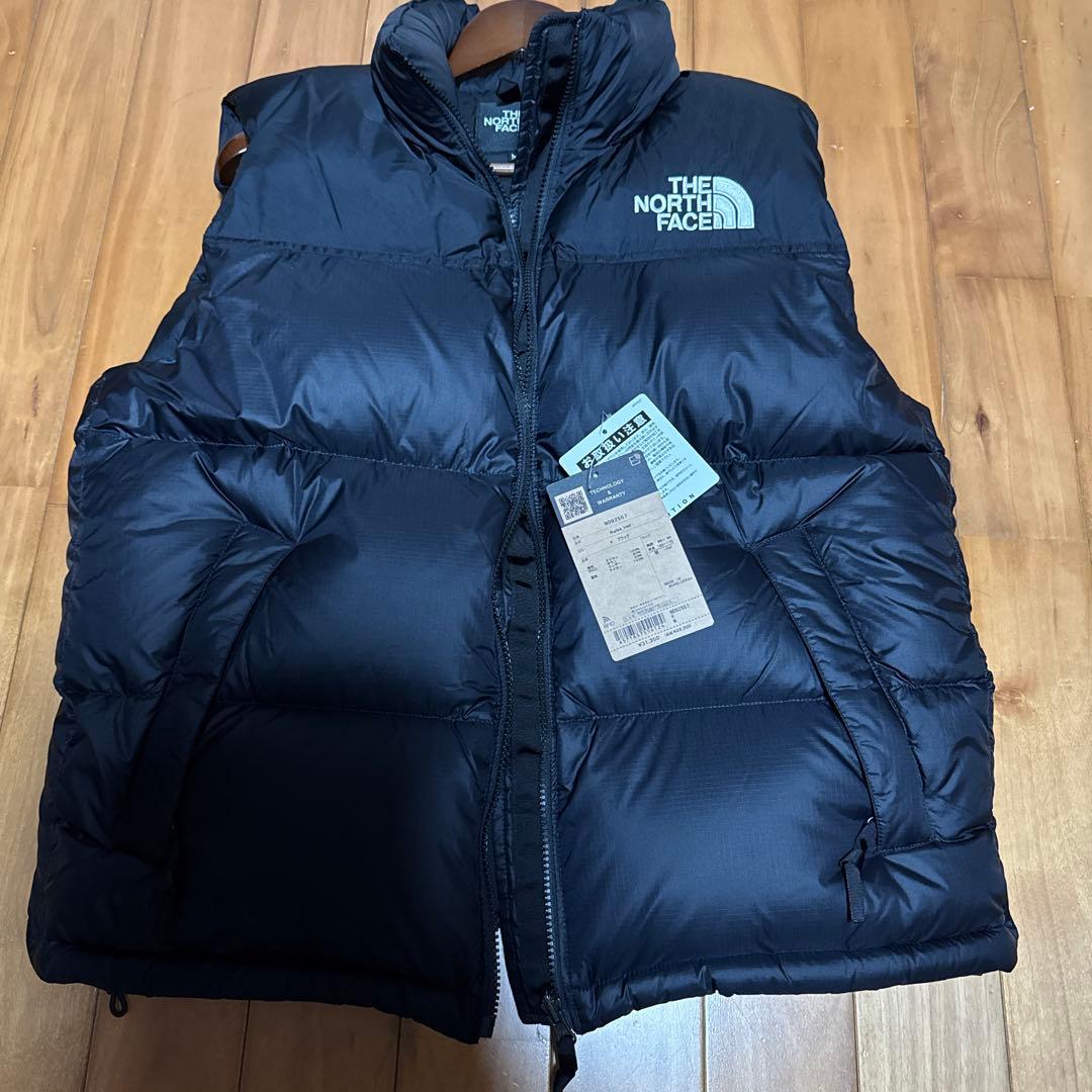 正規品 美品 THE NORTH FACE ブラック ダウンベスト ヌプシ