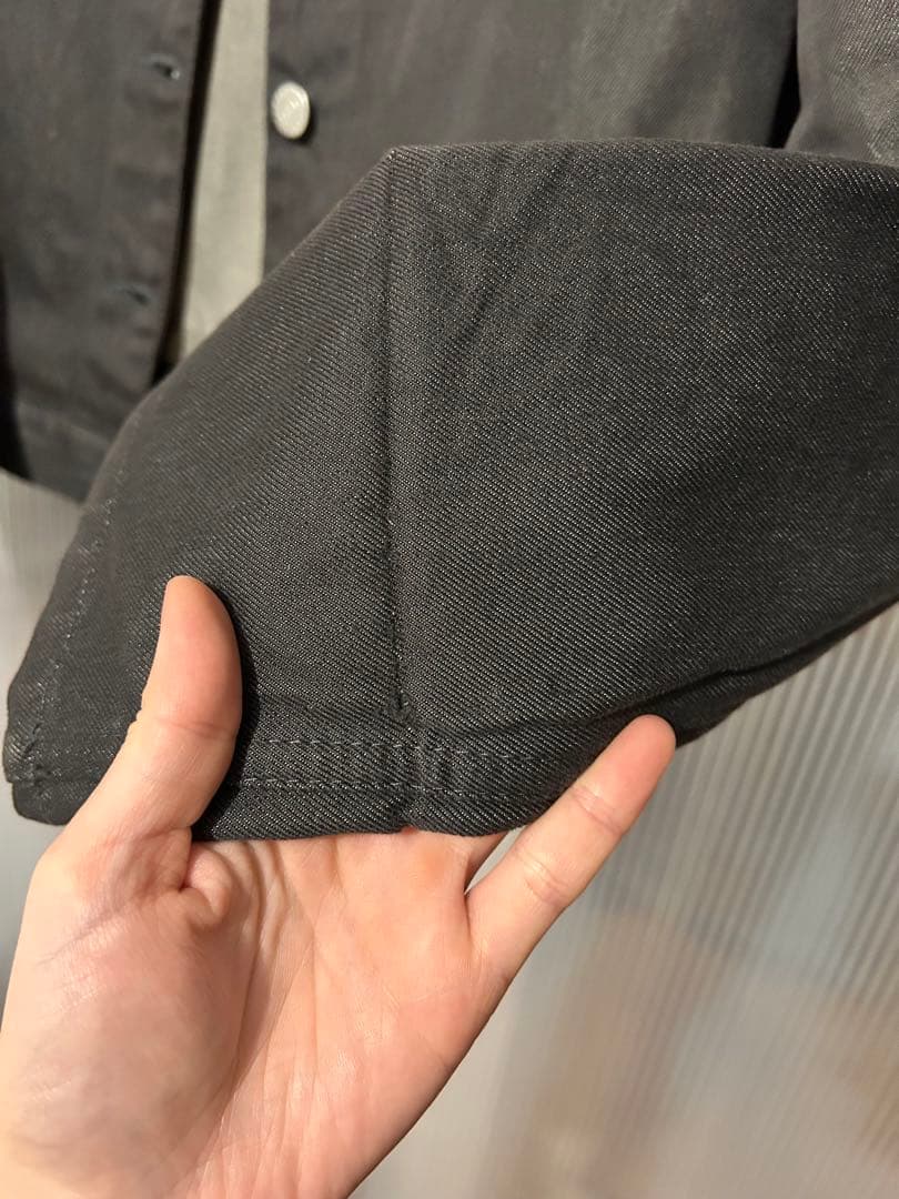 HELMUT LANG RAW SILK DENIM ジャケット 42 M