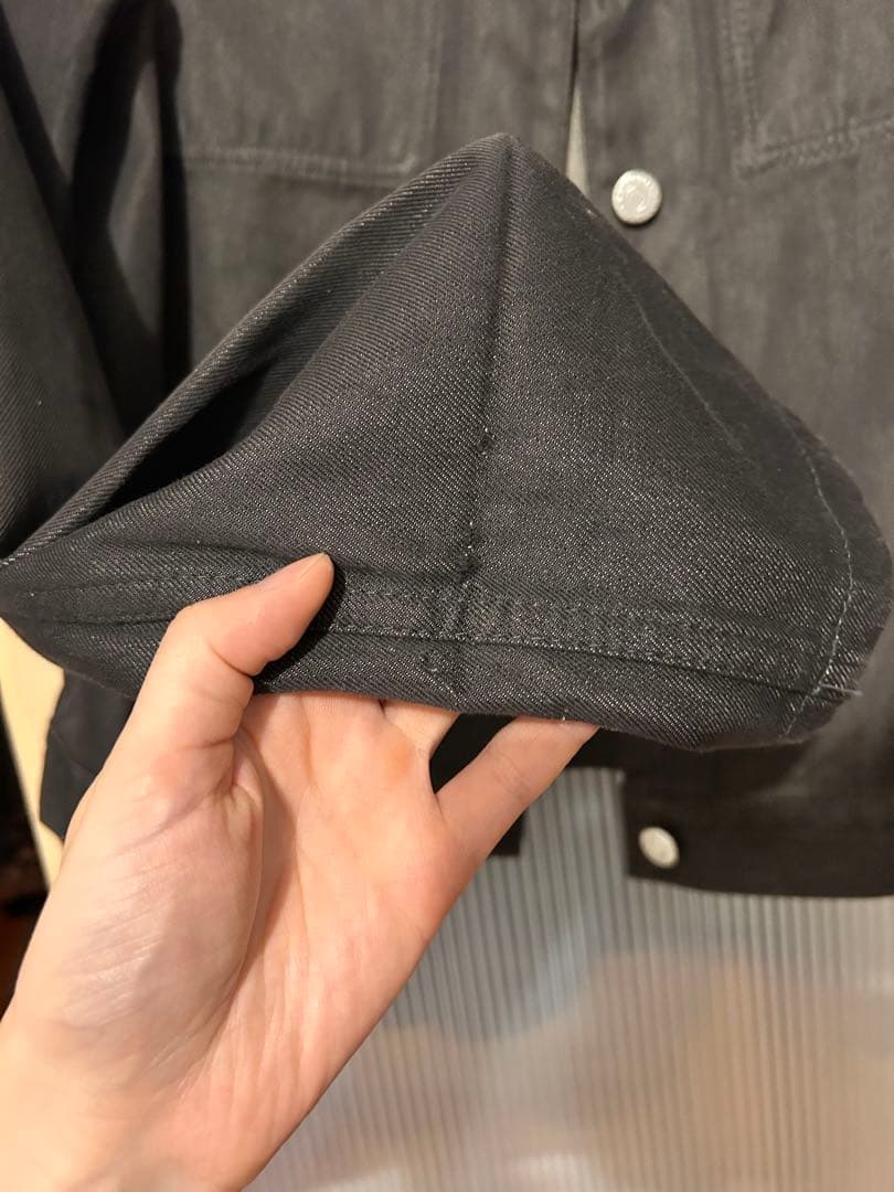 HELMUT LANG RAW SILK DENIM ジャケット 42 M