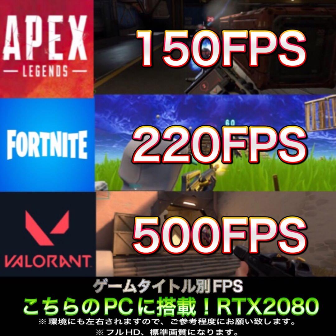 【ハイグレード】 RTX2080搭載ゲーミングPCフルセット