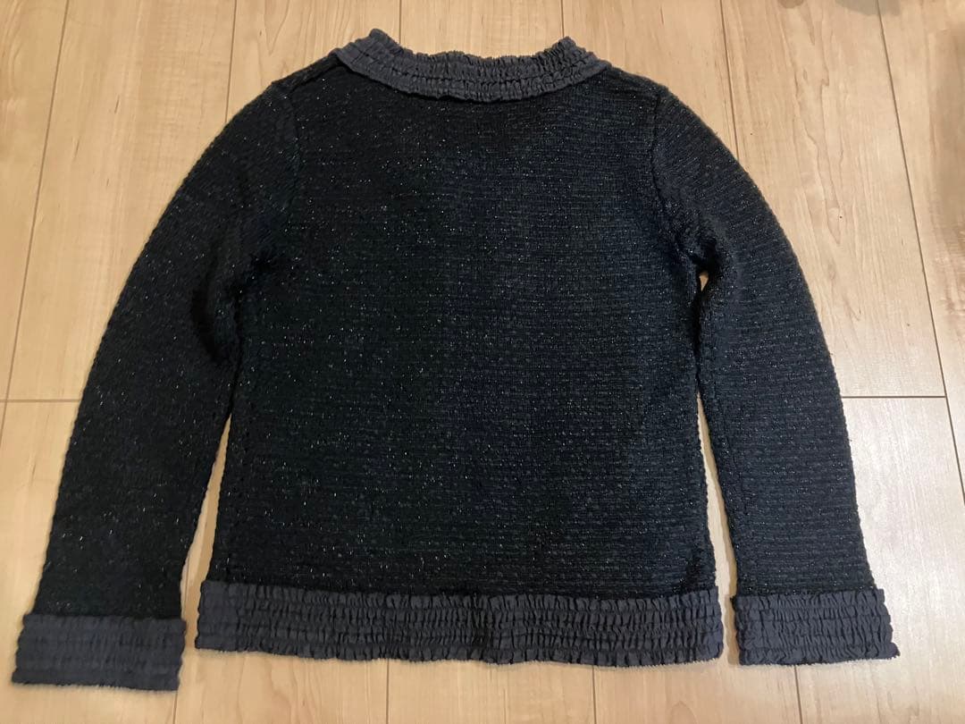 ほぼ未使用　TOCCA トッカ　ラメツイードニットジャケット　ニットカーディガン