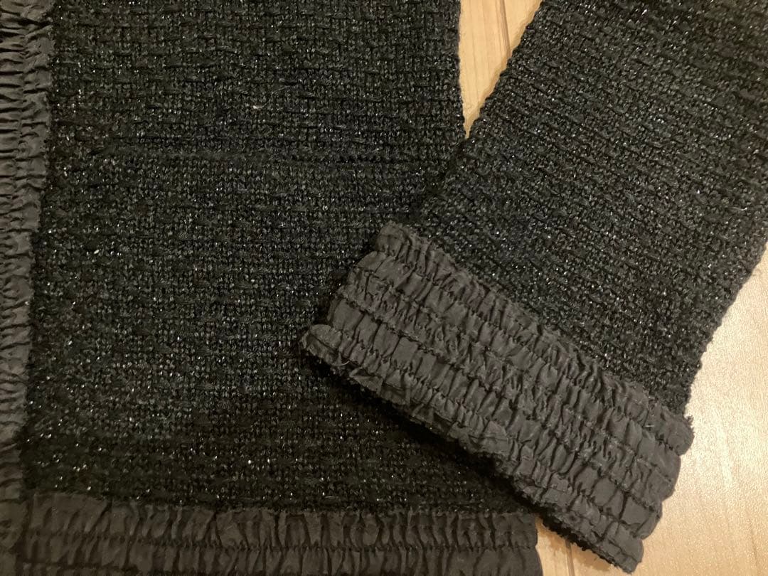 ほぼ未使用　TOCCA トッカ　ラメツイードニットジャケット　ニットカーディガン