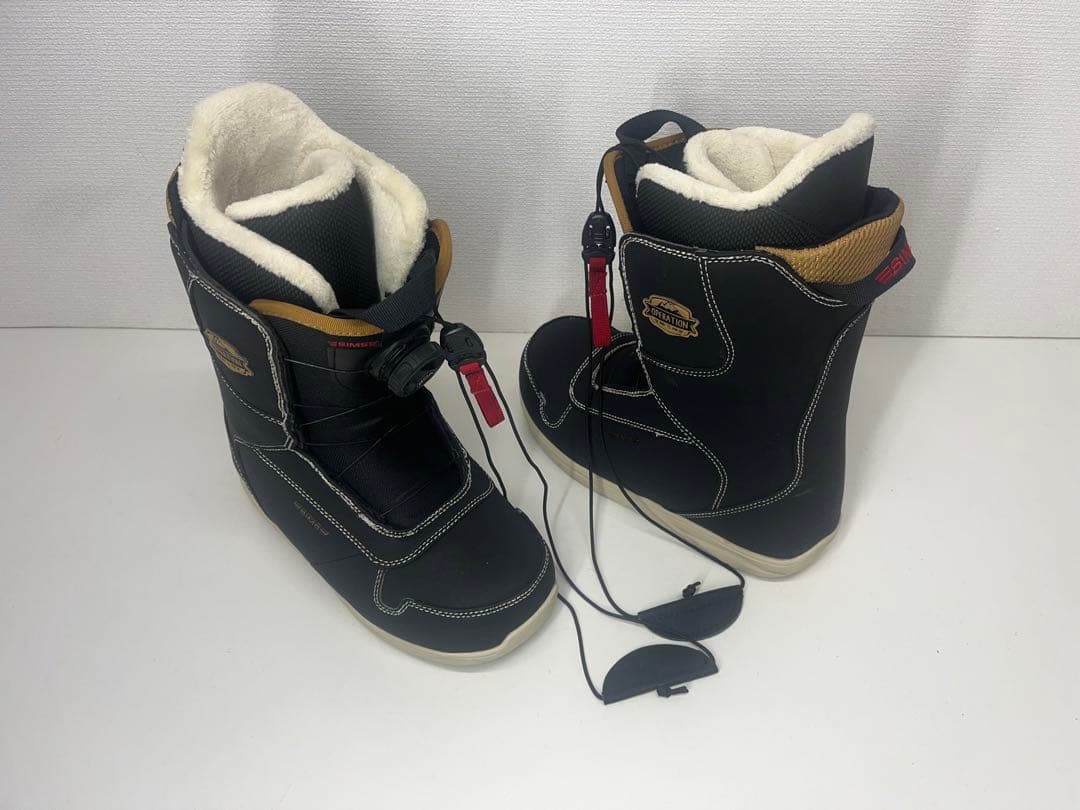 美品 シミス SIMSスノボ ブーツ 24.5cm スノーボード ボア BOA
