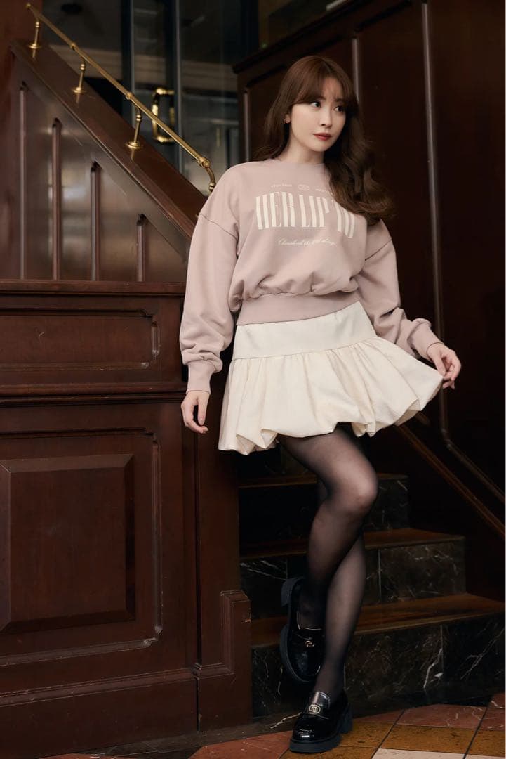 スカート Bubble Mini Skirt herlipto