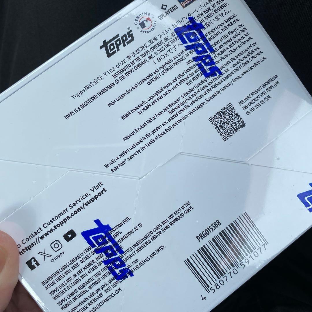 【新品未開封】1BOX Topps 2025 MLB たかちゃんさん専用出品！