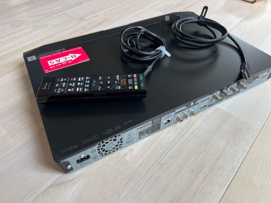 【極美品動作確認済】SONY ブルーレイレコーダー BDZ-ET1100 付属品