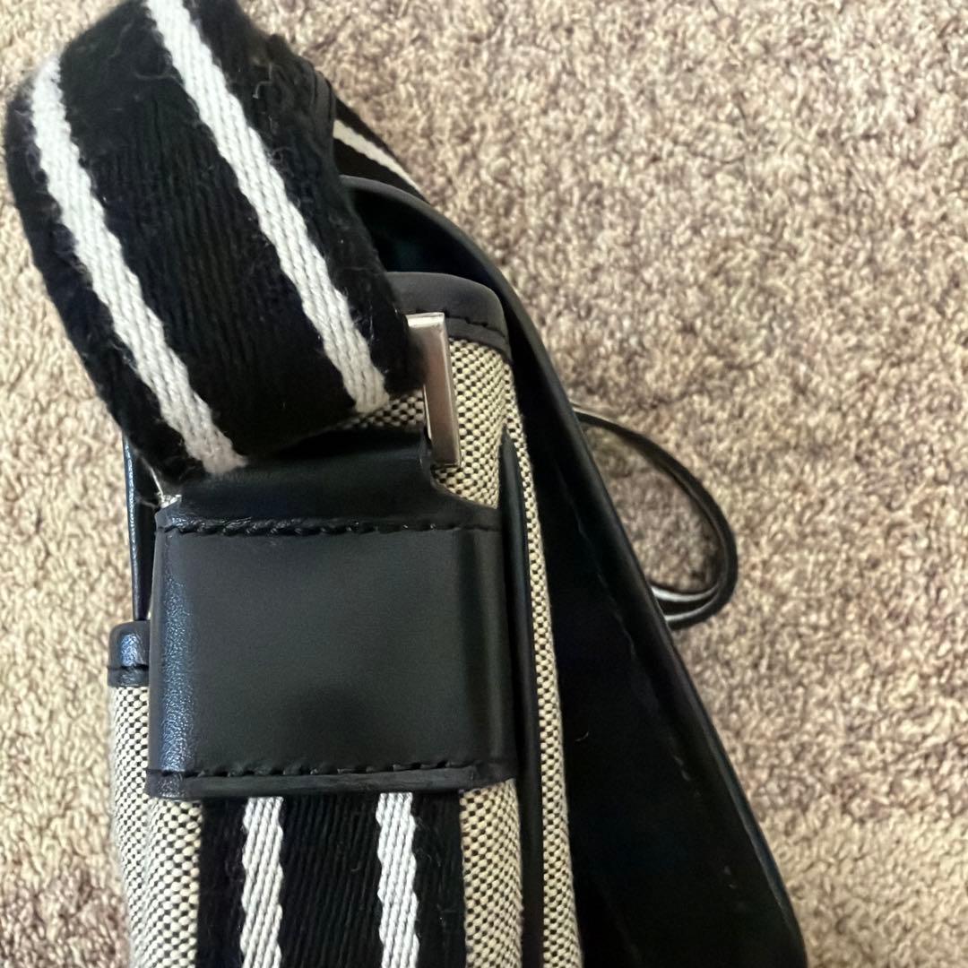 グレー キャンバス ショルダーバッグ