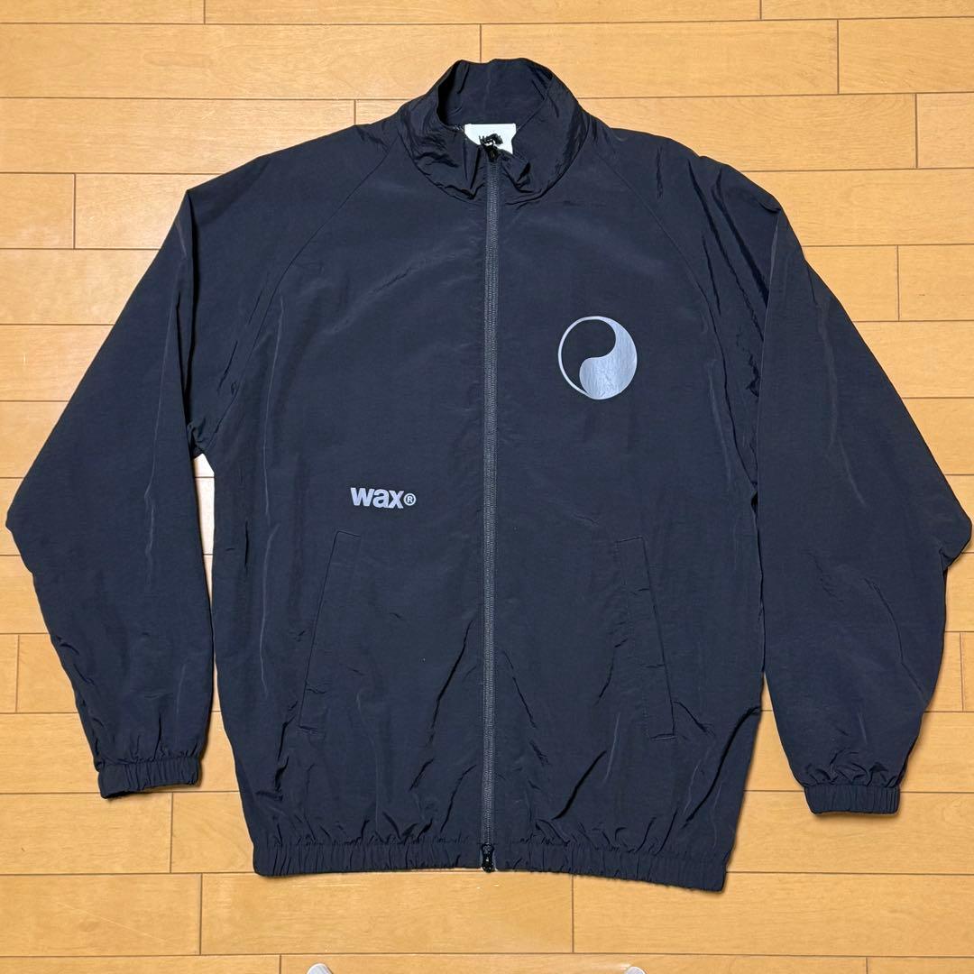 WAX THM ワックス 陰陽マーク ダブルジップナイロンジャケット 黒 新品