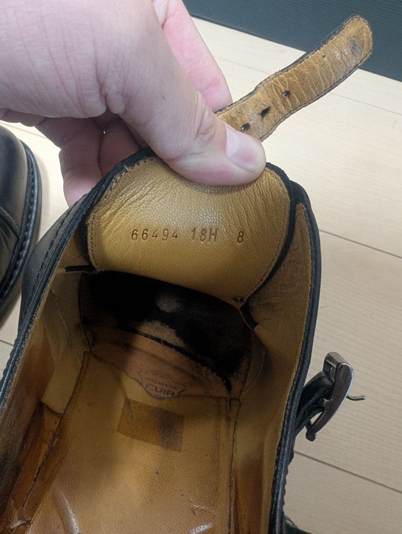 パラブーツ　POE ブラック　8