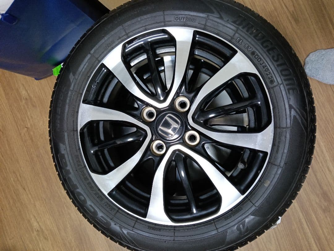 ホンダ N-BOXカスタム純正14インチ ホイールセット 4本 夏タイヤ