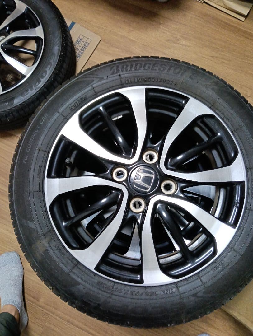 ホンダ N-BOXカスタム純正14インチ ホイールセット 4本 夏タイヤ