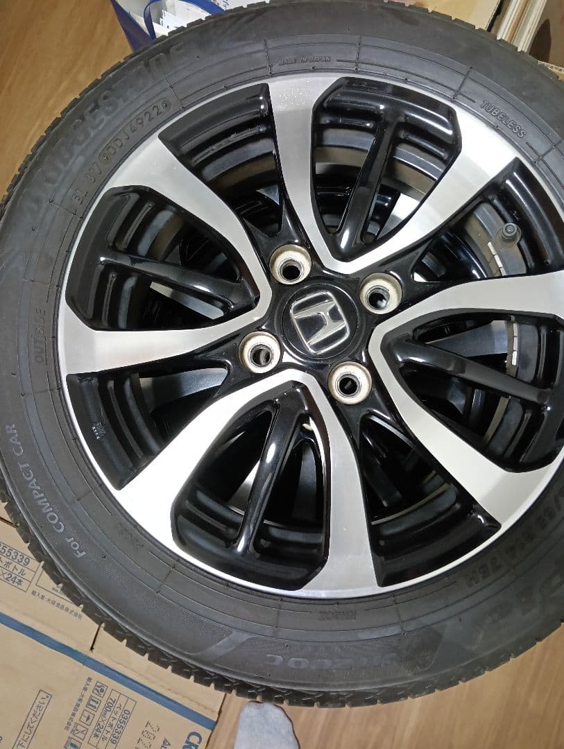 ホンダ N-BOXカスタム純正14インチ ホイールセット 4本 夏タイヤ