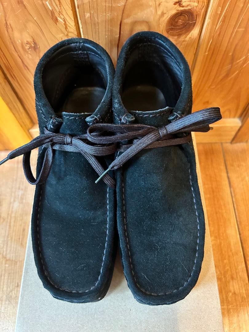 クラークス　ワラビー　ブラック uk5 24cm