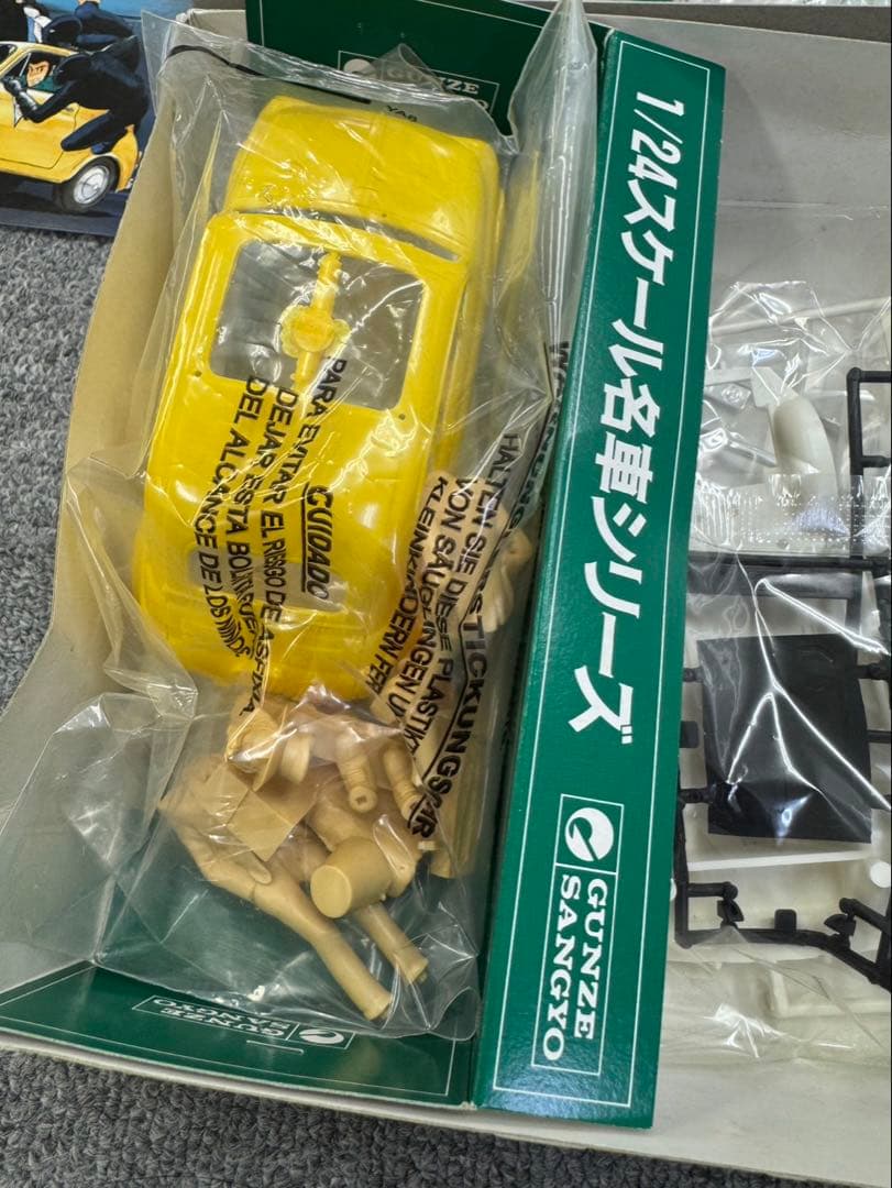 ルパン三世 FIAT 500 プラモデル　カリオストロ城 旅立ち　襲撃