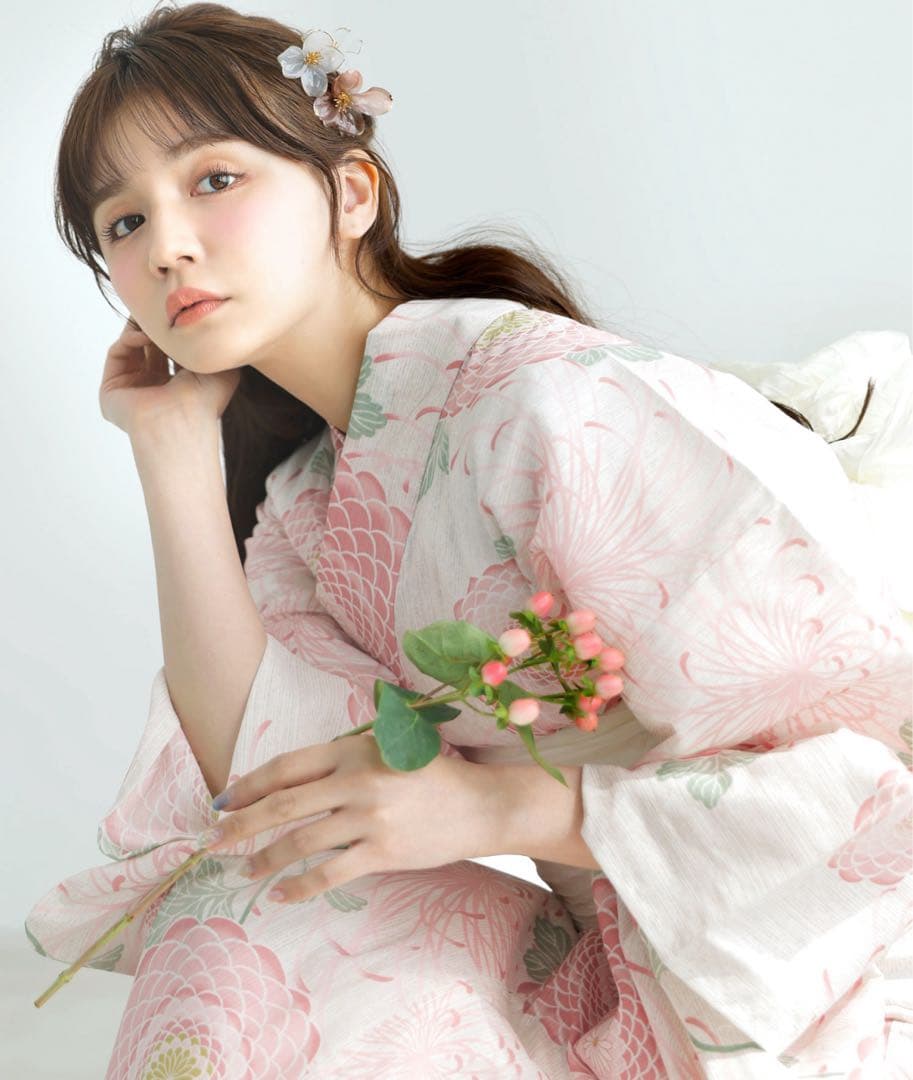 タイムセール！この夏浴衣欲しい方にオススメ♪かんたん着付け二部式浴衣3点セット