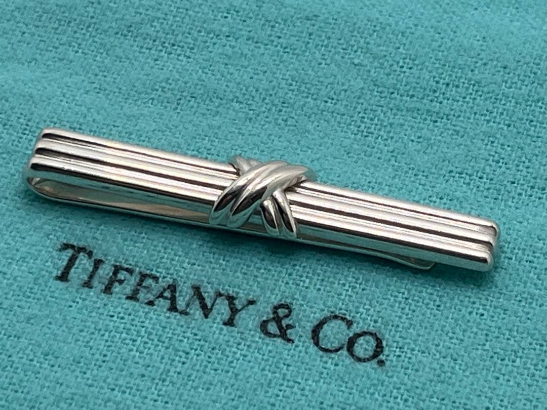 c309 美品　ティファニー　1992 シグネチャー　ネクタイピン　925