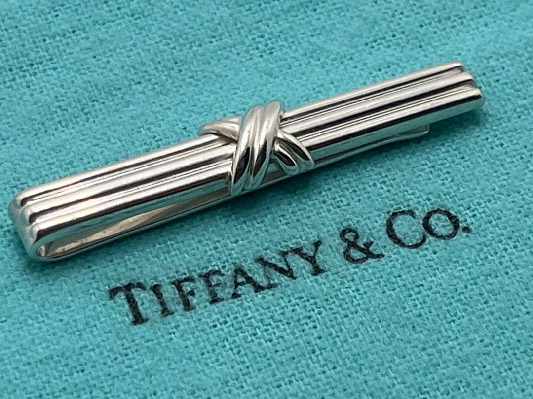 c309 美品　ティファニー　1992 シグネチャー　ネクタイピン　925