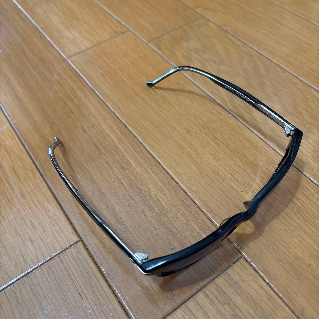 o*!様 STUSSY EYEGEAR サングラス コンビフレーム ライトグレー
