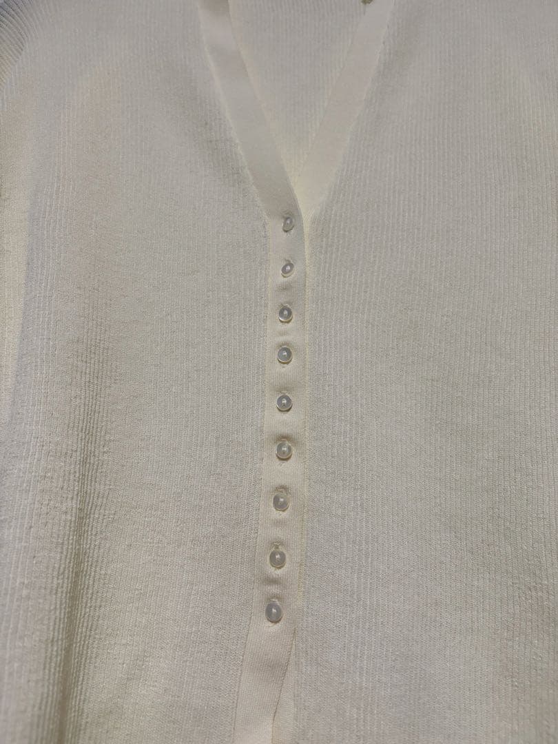 ETRE TOKYO シアーリブニットカーディガン