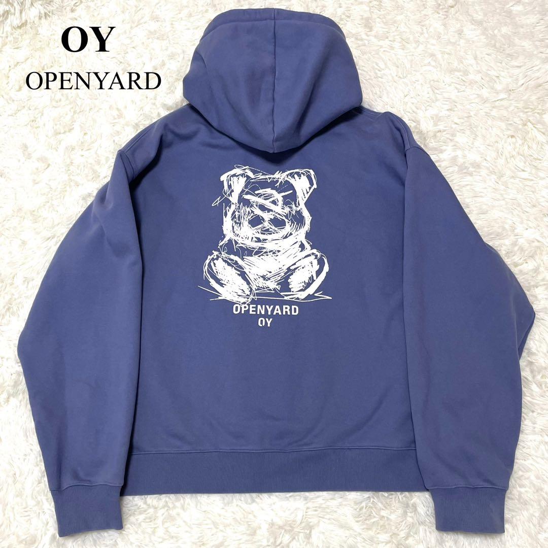 【美品】 OY テディベア ZIPパーカー Y2K 韓国 XL ブルーパープル