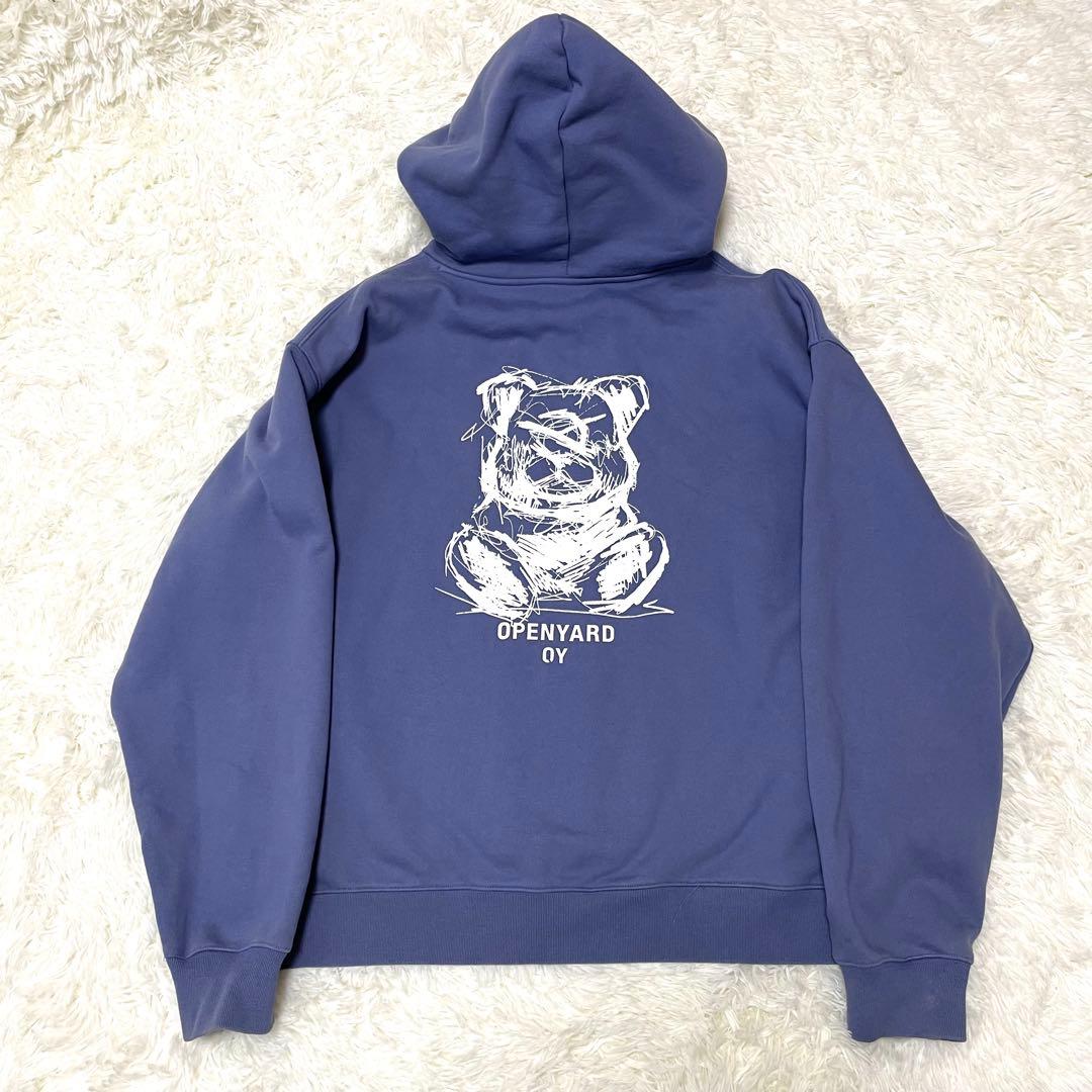 【美品】 OY テディベア ZIPパーカー Y2K 韓国 XL ブルーパープル