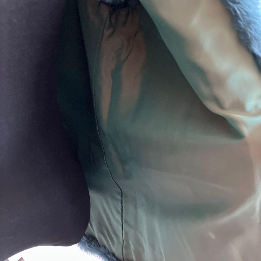 ミンクベスト　ブルー　少し日焼けあり