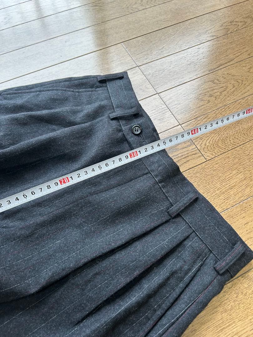 80s COMME des GARCONS HOMME ウールスラックス　M