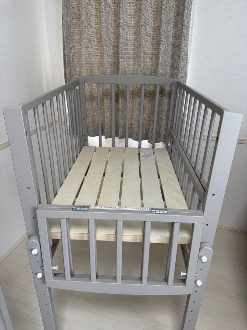 【美品】ベビーベッド 大和屋 ノモック ミニ Wオープンハイタイプ