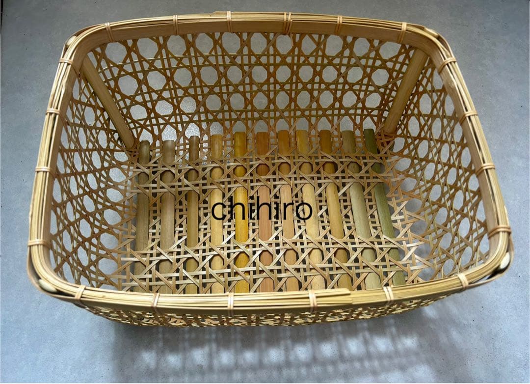 水切り竹かご 椀かご（新品未使用）直径横約34.5センチ縦約27高さ約18.5