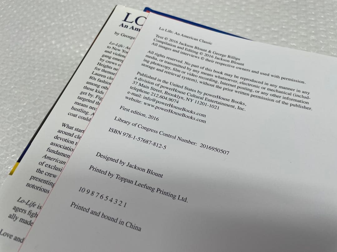 写真集 Lo Life 取扱いTHE APARTMENT STABRIDGE