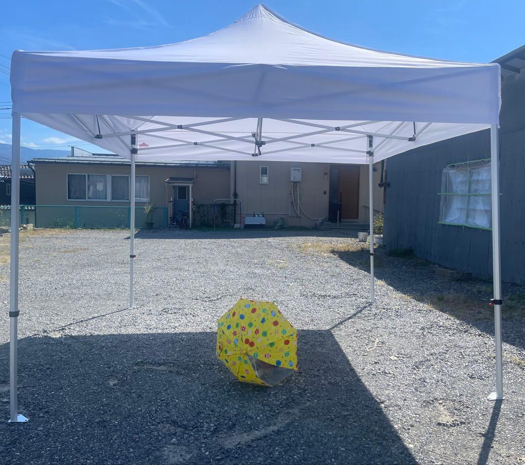 【新品・未使用】軽量オールアルミ ワンタッチテント3m×3m 業務用フリマケート