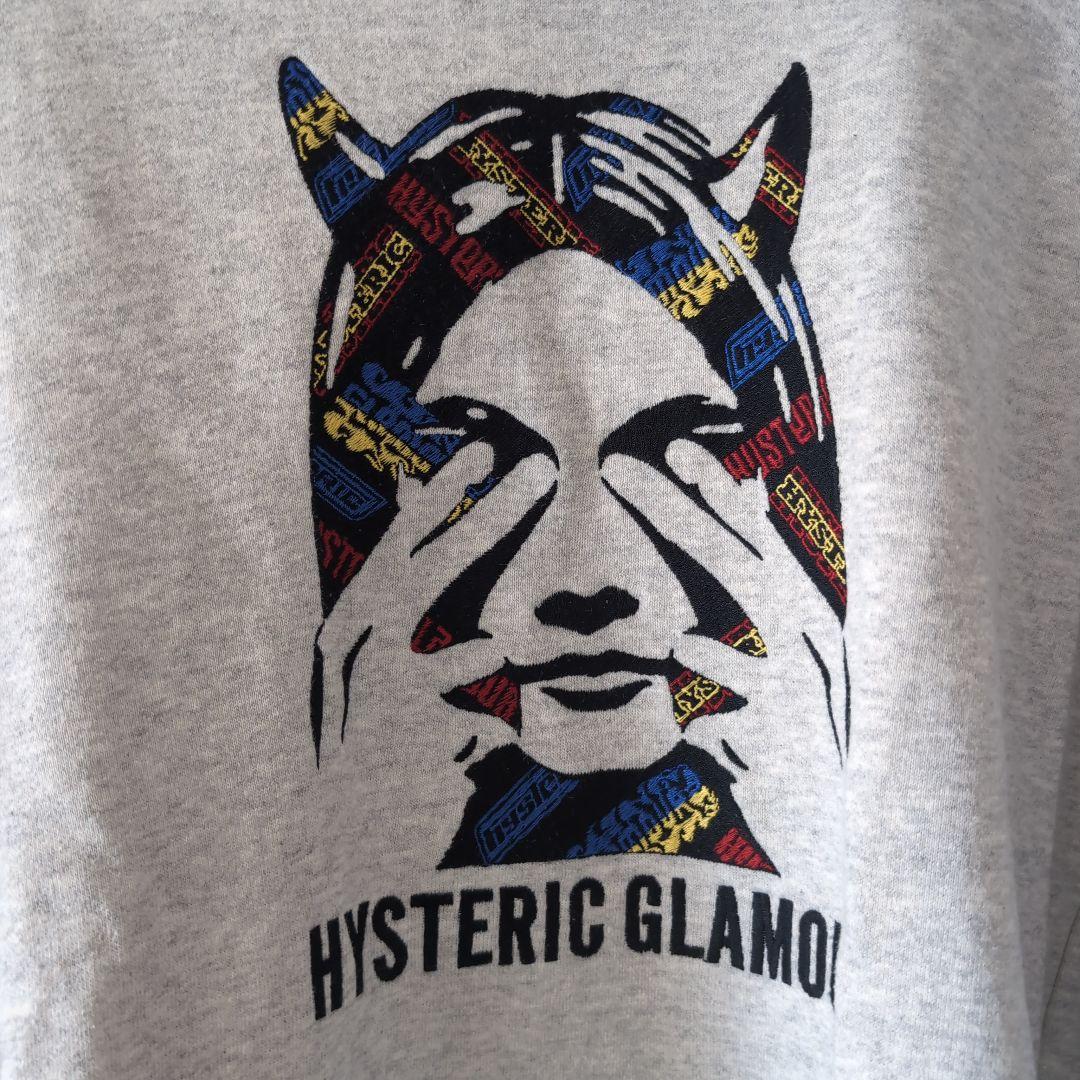 ヒステリックグラマー SEE NO EVIL刺繍 スウェット　02243CS11