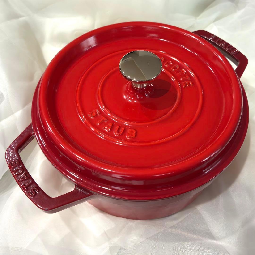 STAUB ストウブ ピコ・ココット ラウンド 20cm チェリー／レッド