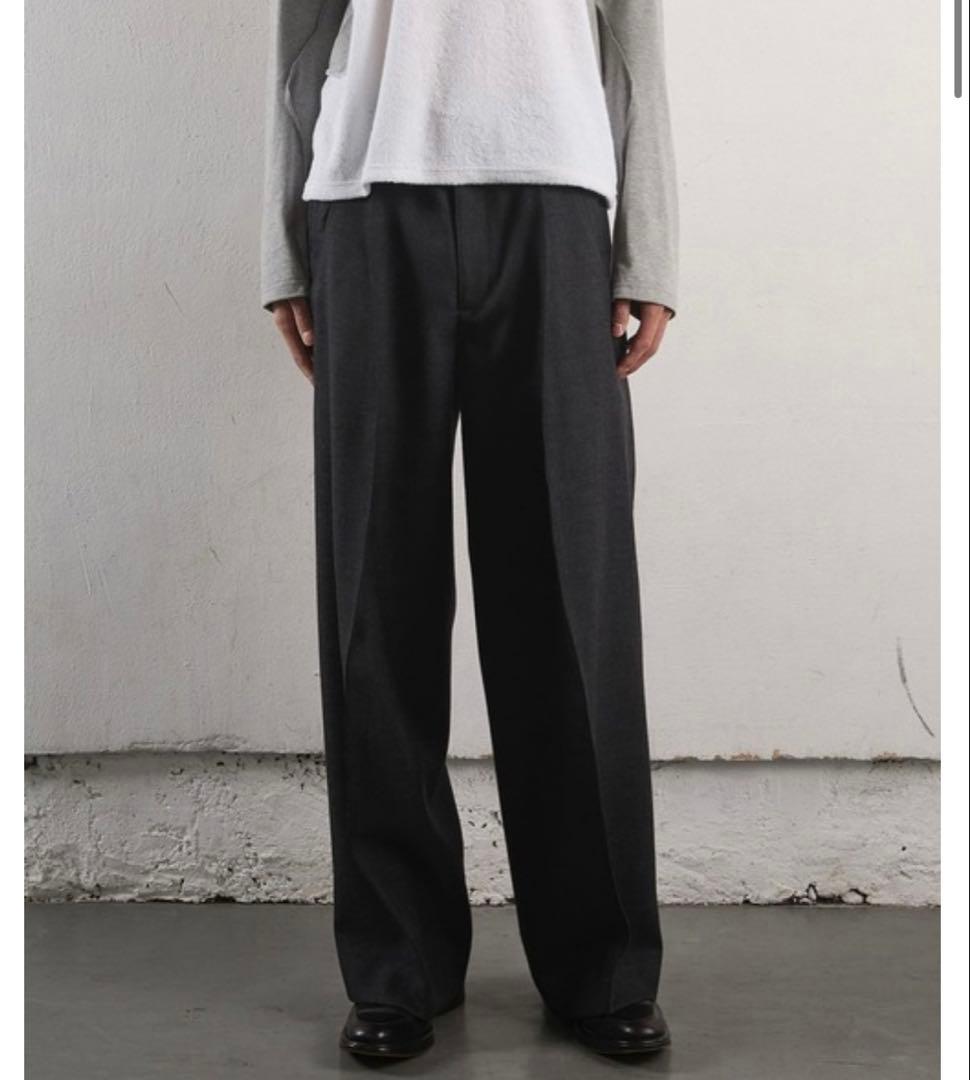 【NVRFRGT】S-CURVED WIDELEG TROUSERS