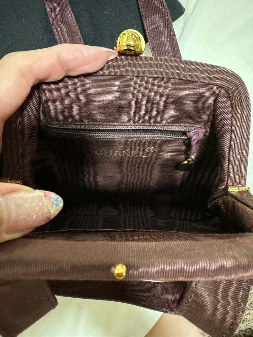 CHANEL ブラウン ハンドバッグ