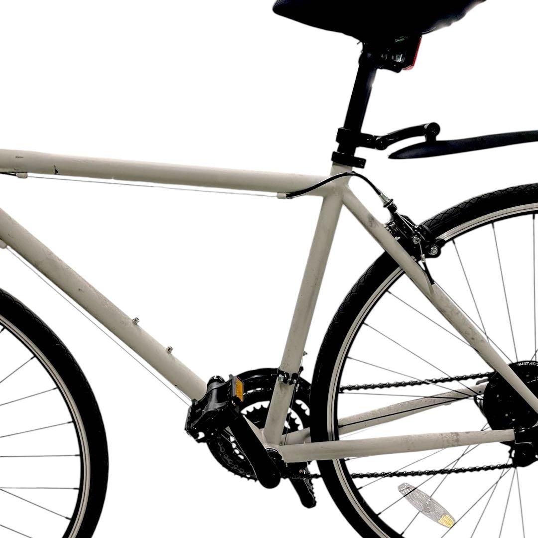 ロードバイク ハンドル改 自転車 スポーツバイク クロスバイク 軽 シマノ21段