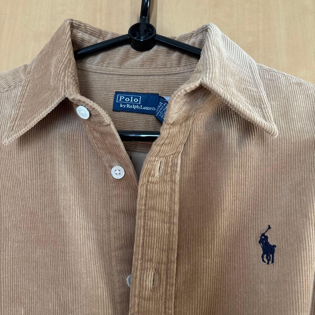 POLO RALPH LAUREN ベルテッド コーデュロイ シャツドレス
